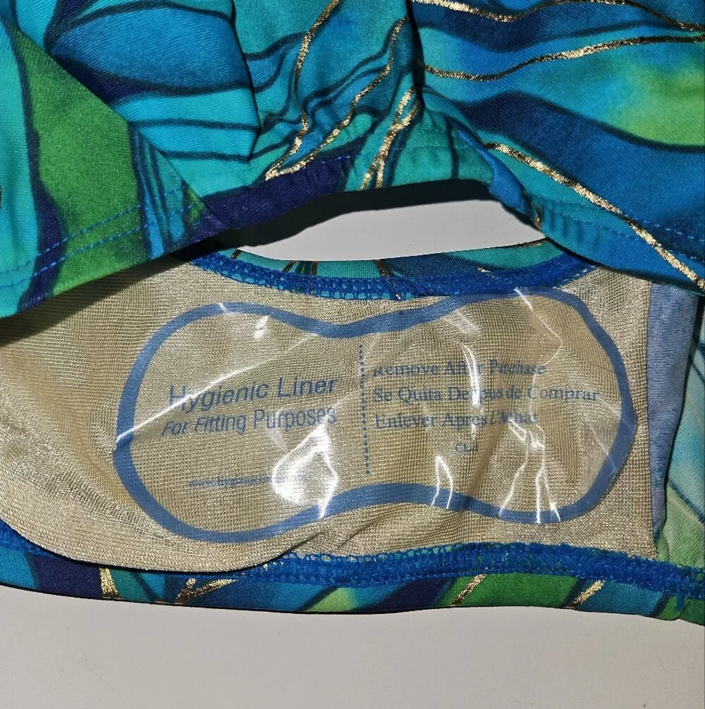 NWT Kirkland Signature Tropical Leaf Print One-Piece Swimsuit